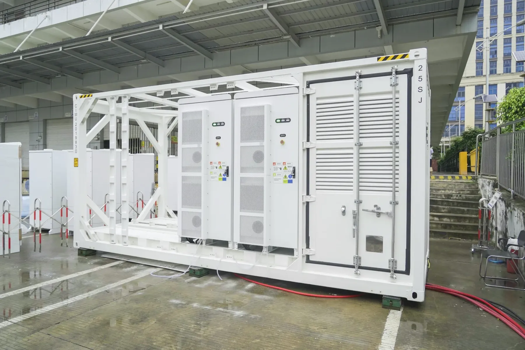 Konténeres akkumulátoros ipari energiatároló
