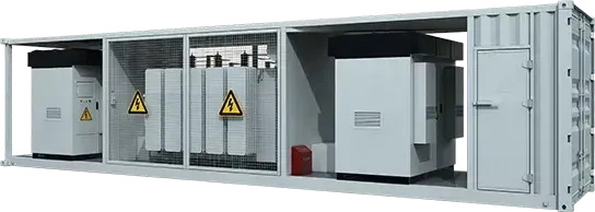 ipari inverter, konténer, transzformátor