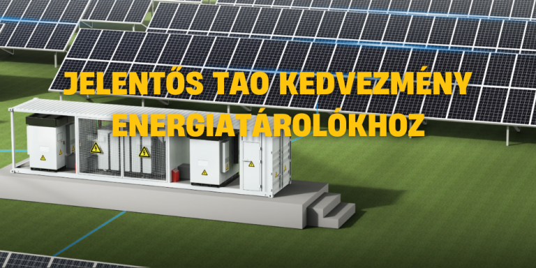 Jelentős TAO kedvezmény villamosenergia-tároló létesítéséhez